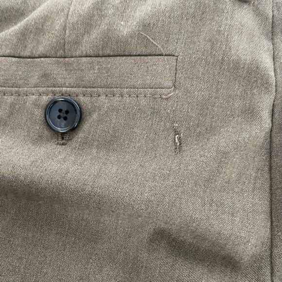 The Limited wide leg dress pants.  Size 2. Vintage Y2K. Business casual.  Khaki - Picture 4 of 4